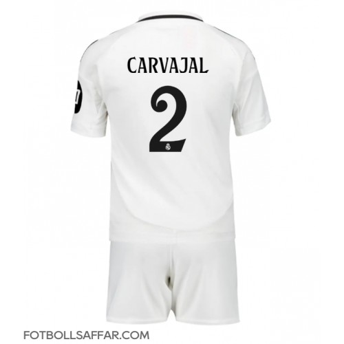 Real Madrid Daniel Carvajal #2 Hemmadräkt Barn 2024-25 Kortärmad (+ Korta byxor)